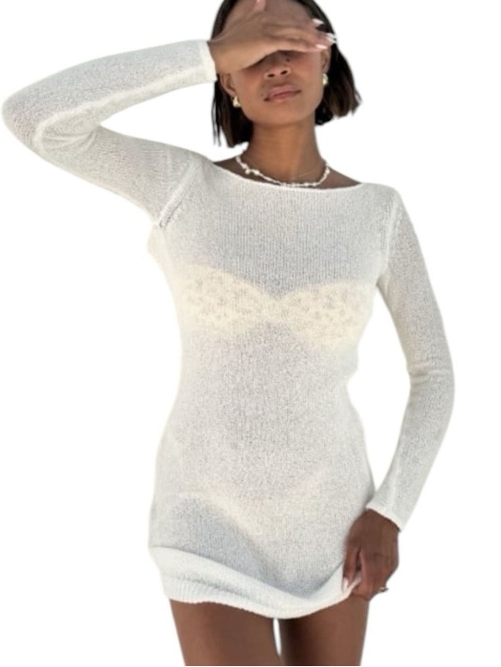 Rumored Sweet Talker Mini Coverup Dress